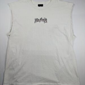 Vintage Y2K No Fear Spade Flames Cut Off T-Shirt